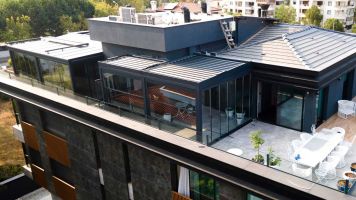 Bioklimatik Pergola(Rolling Roof) - Giyotin Cam - Katlanır Cam