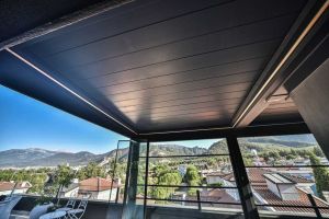 Bioklimatik Pergola(Rolling Roof) - Giyotin Cam - Katlanır Cam