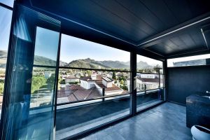 Bioklimatik Pergola(Rolling Roof) - Giyotin Cam - Katlanır Cam