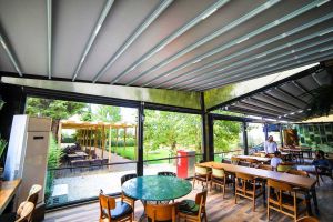 Pergola - Giyotin Cam - Körüklü Tente