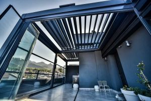 Bioklimatik Pergola(Rolling Roof) - Giyotin Cam - Katlanır Cam